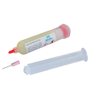 Warton Nexus NXG-909 Rework Gel 30 g – originální pájecí tavidlo No Clean pro BGA, SMD se stlačovacím pístem a aplikační jehlou